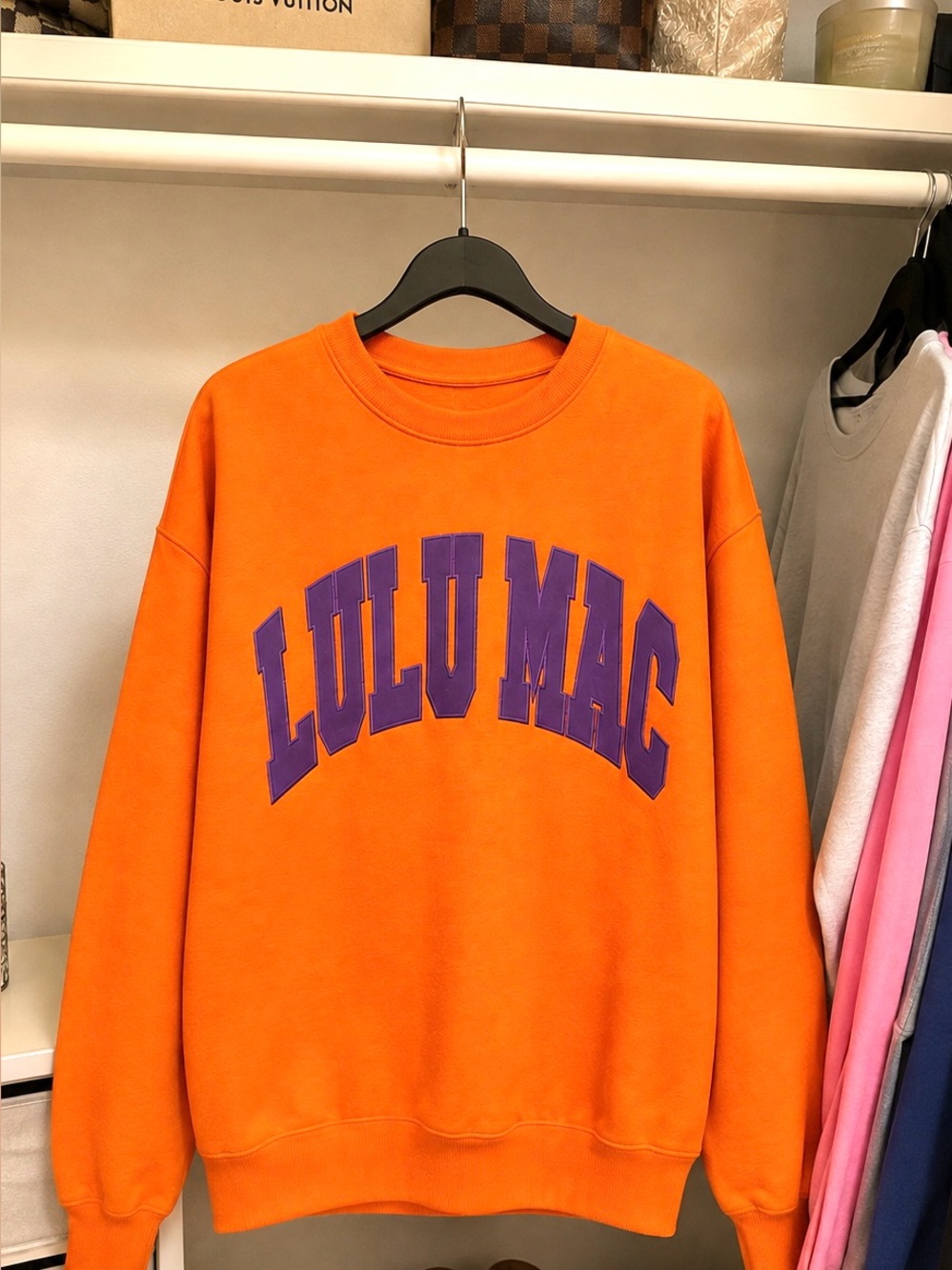 Orange Crewneck Sweatshirt